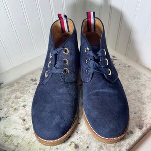 Tommy Hilfiger Women's  Balbina Chelsea Boots- Blue Suede Size 6.5